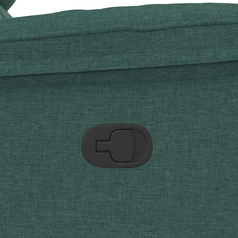 vidaXL sötétzöld szövet dönthető fotel