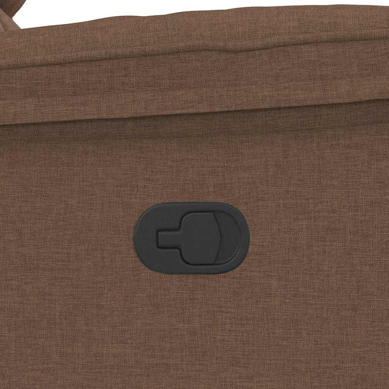 vidaXL barna szövet dönthető masszázsfotel