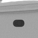 vidaXL felhőszürke szövet dönthető masszázsfotel