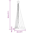vidaXL meleg fehér karácsonyfa fénykúp 339 LED-del 182 cm