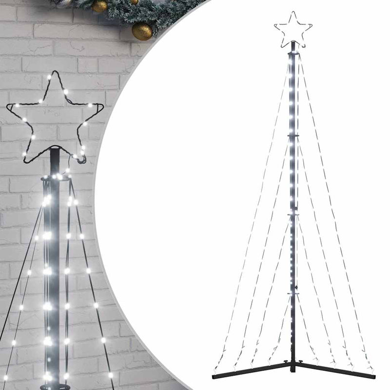 vidaXL hideg fehér karácsonyfa fénykúp 339 LED-del 182 cm