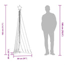 vidaXL hideg fehér LED karácsonyfa 339 LED 182 cm