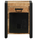 vidaXL Éjjeli szekrény 40x30x50 cm tömör durva fa mangó