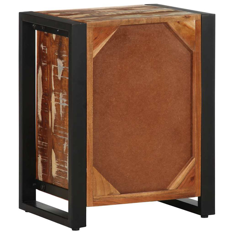 vidaXL Éjjeli szekrény Többszínű 40x30x50 cm Tömör fa újrahasznosított