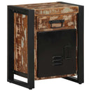 vidaXL Éjjeli szekrények 2 db Többszínű tömör nyersfa mangó