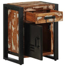 vidaXL Éjjeli szekrények 2 db Többszínű tömör nyersfa mangó