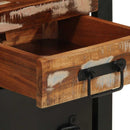 vidaXL Éjjeli szekrények 2 db Többszínű tömör nyersfa mangó