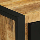 vidaXL Éjjeli szekrények 2 db tömör nyersfa mangó