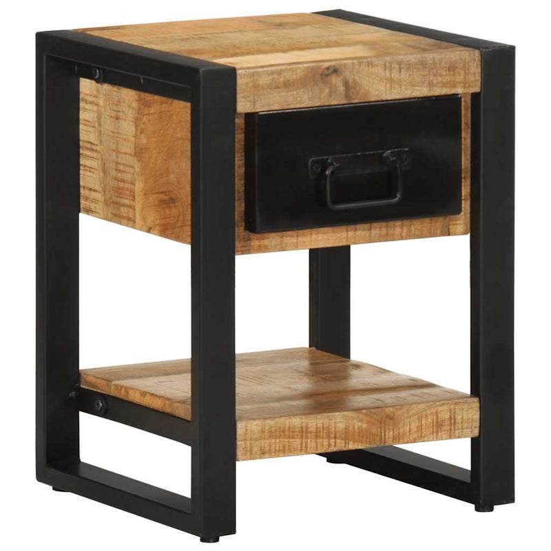 vidaXL Éjjeli szekrény 35x34x45 cm tömör durva fa mangó