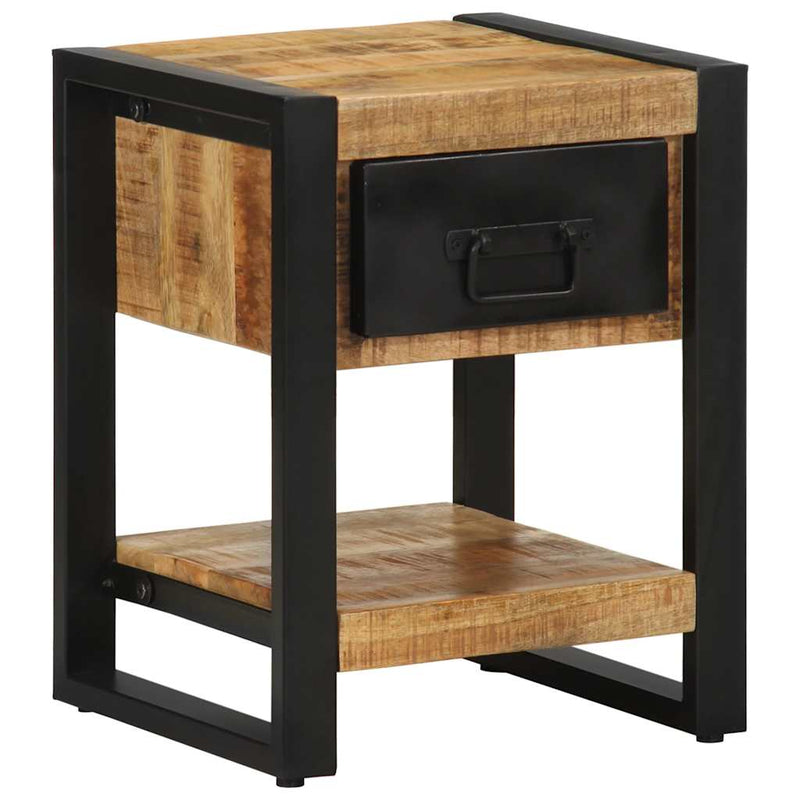 vidaXL Éjjeli szekrény 35x34x45 cm tömör durva fa mangó