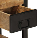 vidaXL Éjjeli szekrény 35x34x45 cm tömör durva fa mangó