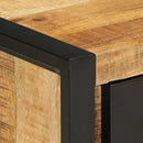 vidaXL Éjjeli szekrények 2 db tömör nyersfa mangó