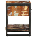 vidaXL Éjjeli szekrény Többszínű 35x34x45 cm Tömör fa újrahasznosított