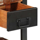 vidaXL Éjjeli szekrény Többszínű 35x34x45 cm Tömör fa újrahasznosított