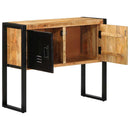 vidaXL Konzolszekrény 90x35x75 cm Tömör durva fa mangó