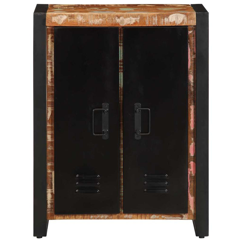 vidaXL Tálaló többszínű 55x35x70 cm Tömör fa újrahasznosított