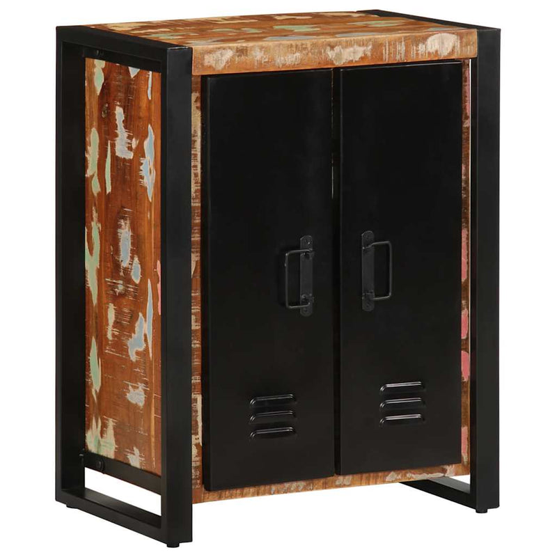 vidaXL Tálaló többszínű 55x35x70 cm Tömör fa újrahasznosított