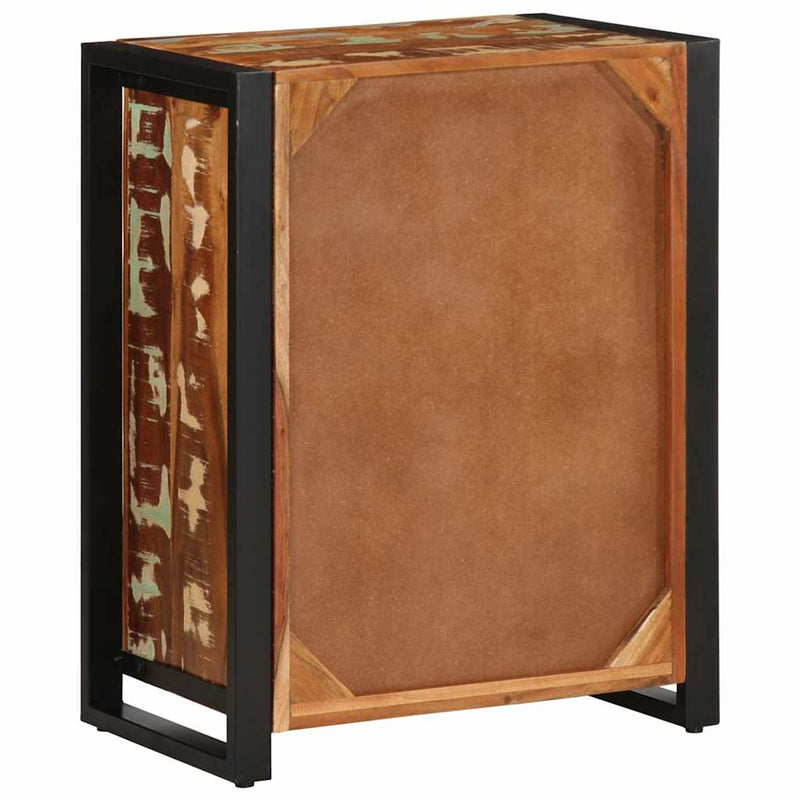 vidaXL Tálaló többszínű 55x35x70 cm Tömör fa újrahasznosított