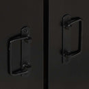 vidaXL Tálaló többszínű 55x35x70 cm Tömör fa újrahasznosított