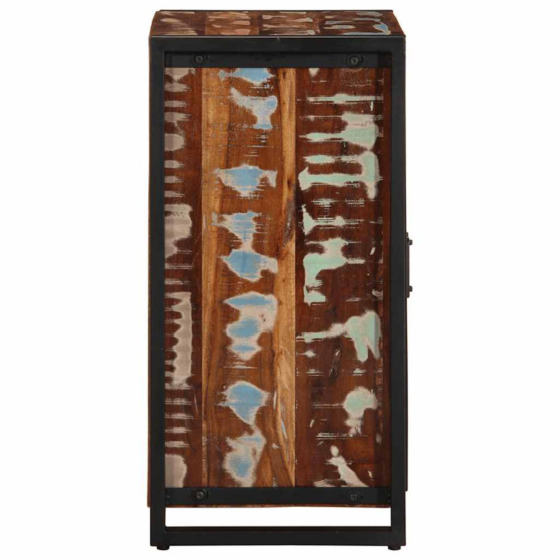 vidaXL Tálaló többszínű 55x35x70 cm Tömör fa újrahasznosított