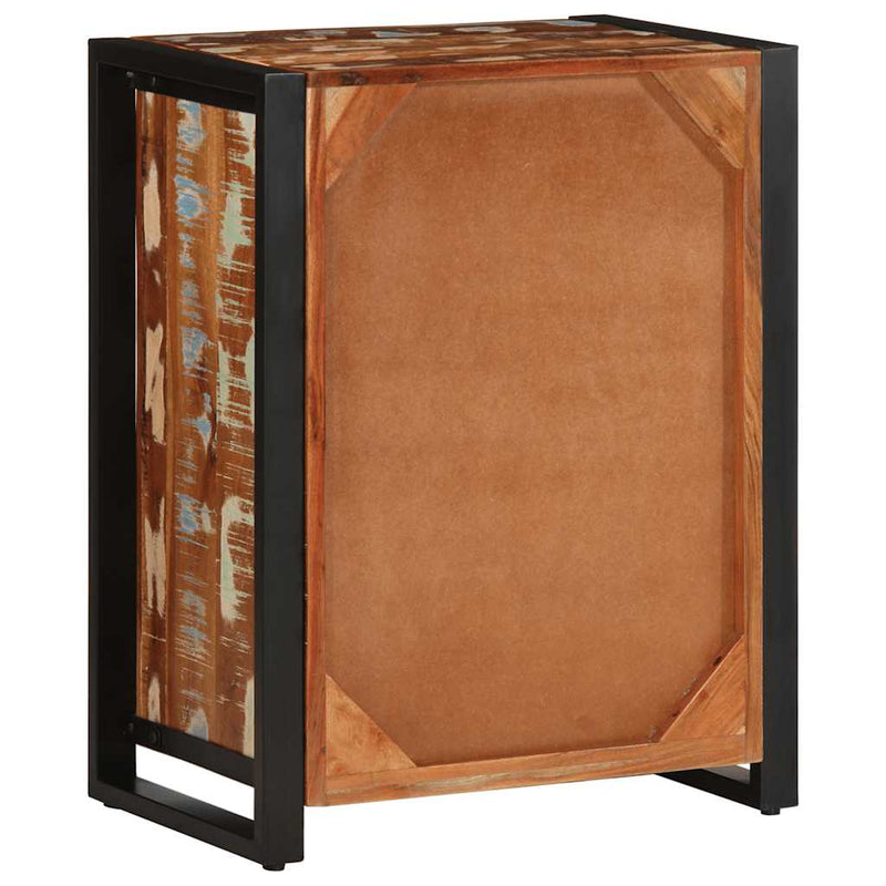 vidaXL Tálaló többszínű 55x35x70 cm Tömör fa újrahasznosított