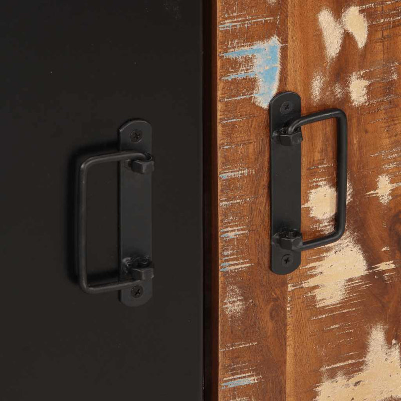 vidaXL Tálaló többszínű 55x35x70 cm Tömör fa újrahasznosított