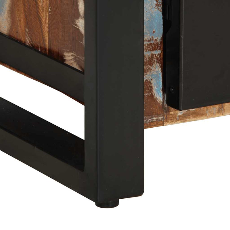 vidaXL Tálaló többszínű 55x35x70 cm Tömör fa újrahasznosított