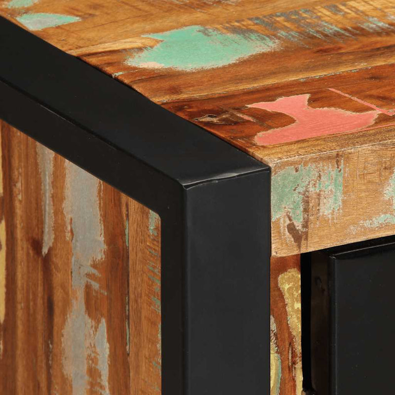 vidaXL Tálaló többszínű 55x35x70 cm Tömör fa újrahasznosított