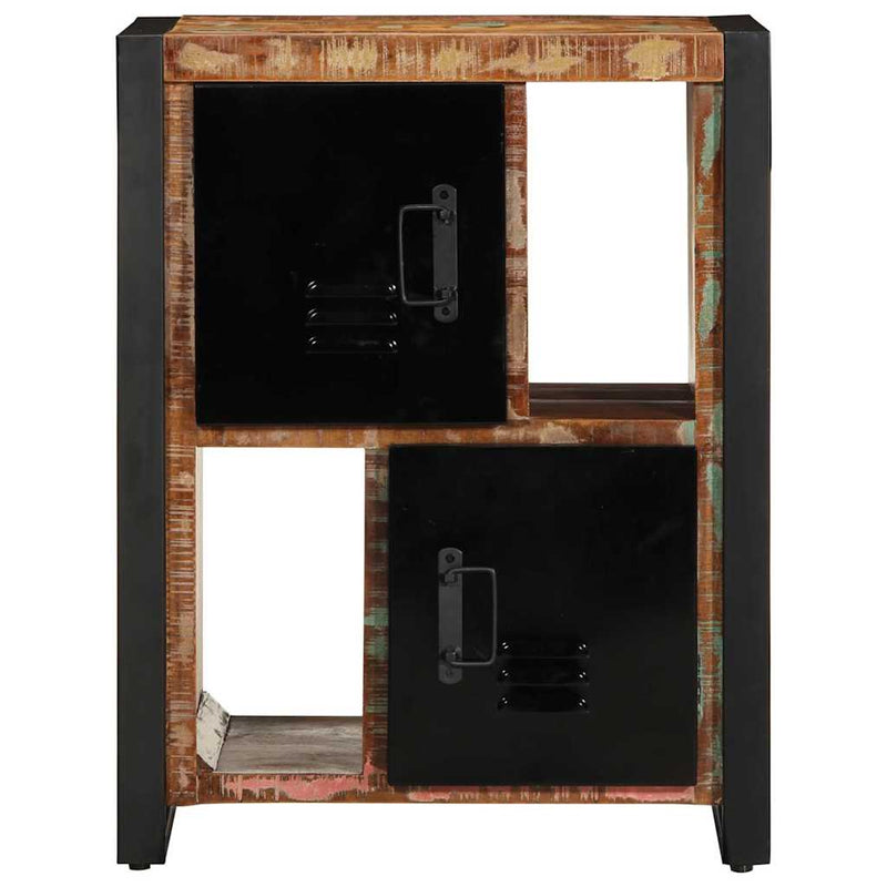 vidaXL Tálaló többszínű 55x35x70 cm Tömör fa újrahasznosított