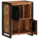 vidaXL Tálaló többszínű 55x35x70 cm Tömör fa újrahasznosított