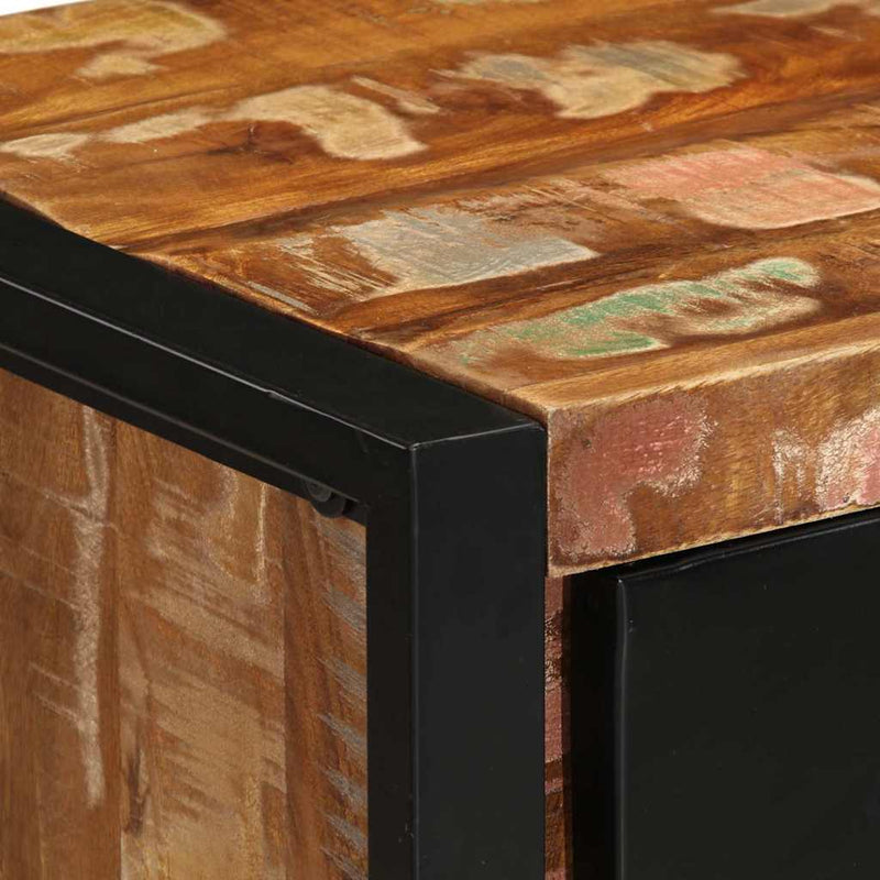 vidaXL többszínű tömör újrahasznosított fa fiókos szekrény 40x40x75 cm