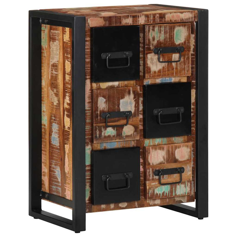 vidaXL tömör újrahasznosított fa tálalószekrény 50x35x70 cm