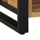 vidaXL Cipőpad Barna 100 x 40 x 50 cm Tömör mangófa