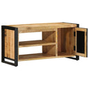 vidaXL Cipőpad Barna 100 x 40 x 50 cm Tömör mangófa