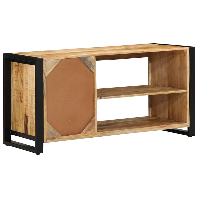 vidaXL Cipőpad Barna 100 x 40 x 50 cm Tömör mangófa