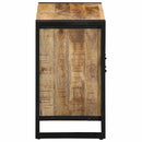 vidaXL Fürdőszekrény tárolóval Barna 55 x 35 x 60 cm Tömör mangófa