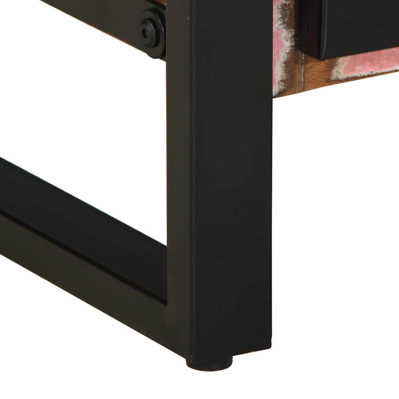 vidaXL Fürdőszobai Szekrény polcokkal Barna Tömör újrahasznosított fa