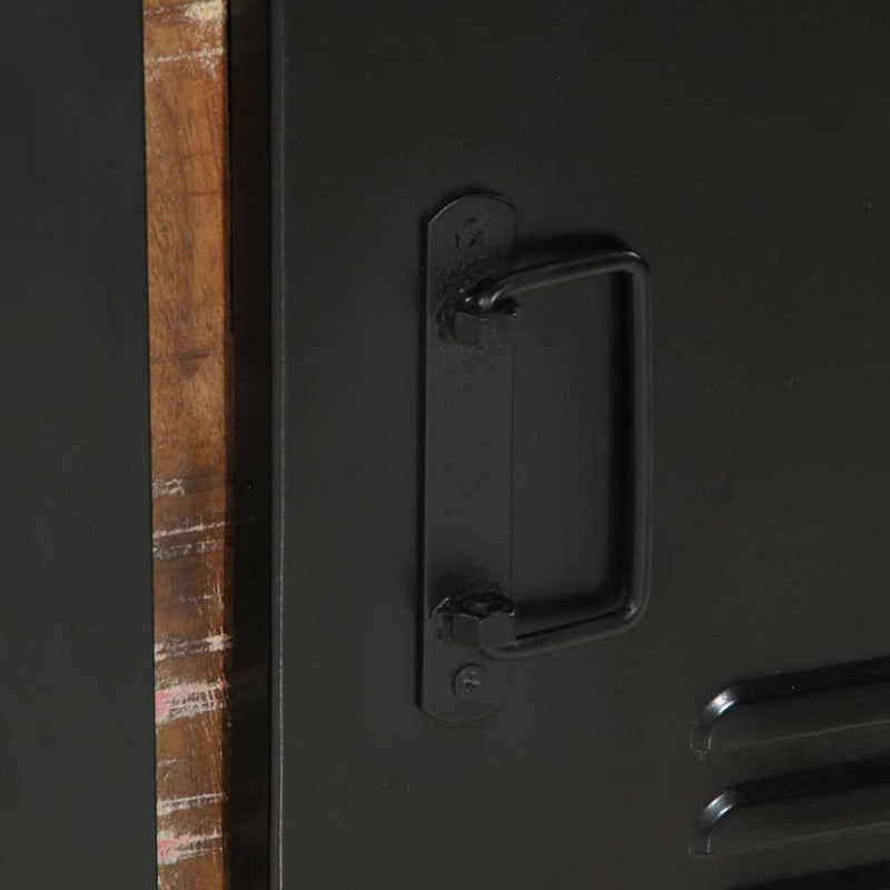 vidaXL Fürdőszobai Szekrény polcokkal Barna Tömör újrahasznosított fa