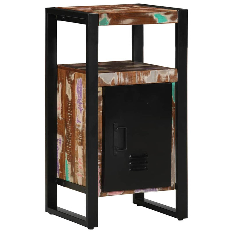 vidaXL Fürdőszobai Szekrény polcokkal Barna Tömör újrahasznosított fa