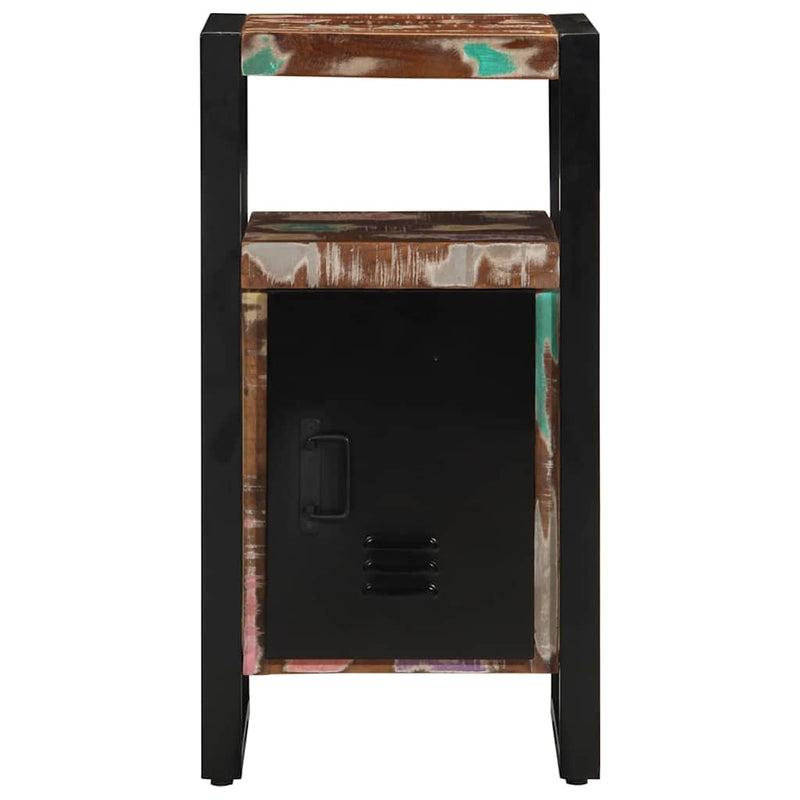 vidaXL Fürdőszobai Szekrény polcokkal Barna Tömör újrahasznosított fa