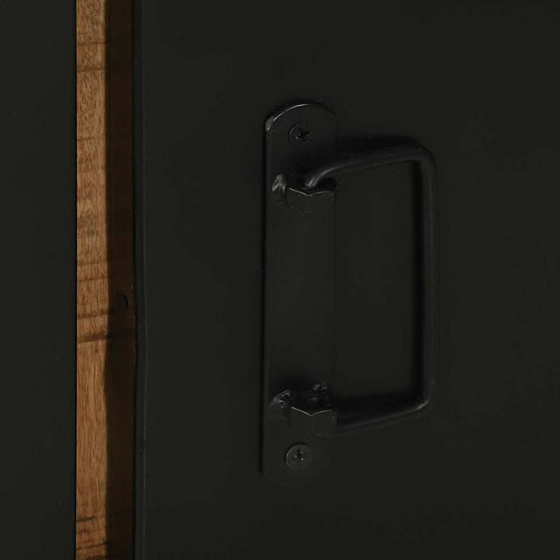 vidaXL Fürdőszobaszekrény ajtóval Barna 40 x 35 x 90 cm Tömör mangófa