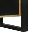 vidaXL Fürdőszobaszekrény ajtóval Barna 40 x 35 x 90 cm Tömör mangófa