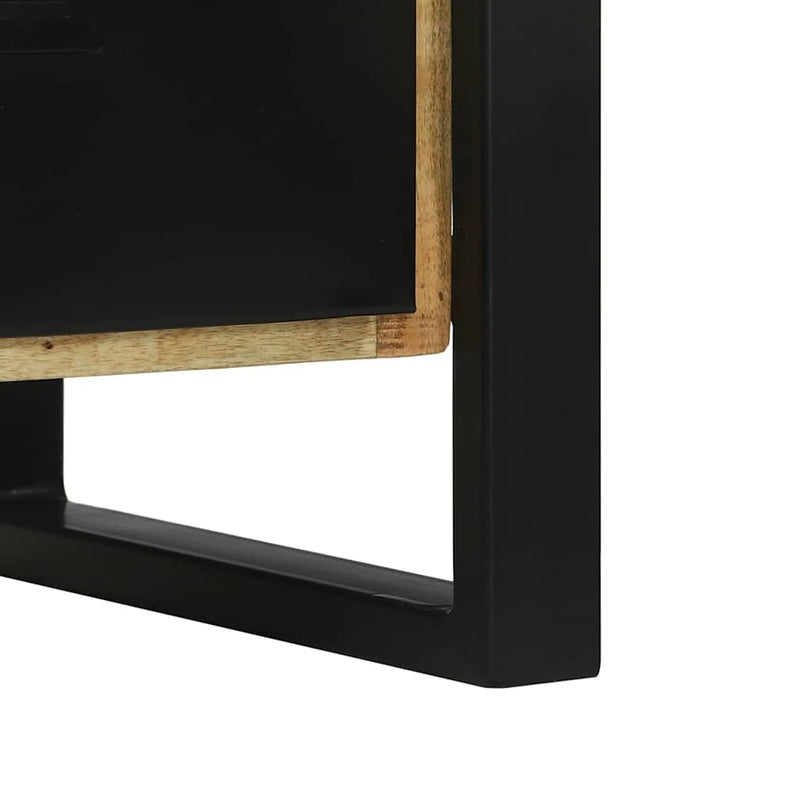 vidaXL Fürdőszobaszekrény ajtóval Barna 40 x 35 x 90 cm Tömör mangófa