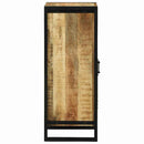 vidaXL Fürdőszobaszekrény ajtóval Barna 40 x 35 x 90 cm Tömör mangófa