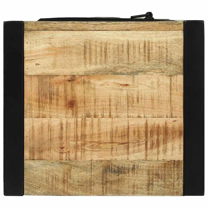 vidaXL Fürdőszobaszekrény ajtóval Barna 40 x 35 x 90 cm Tömör mangófa