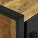 vidaXL Fürdőszoba Szekrény ajtóval Barna 40 x 30 x 40 cm Tömör mangófa