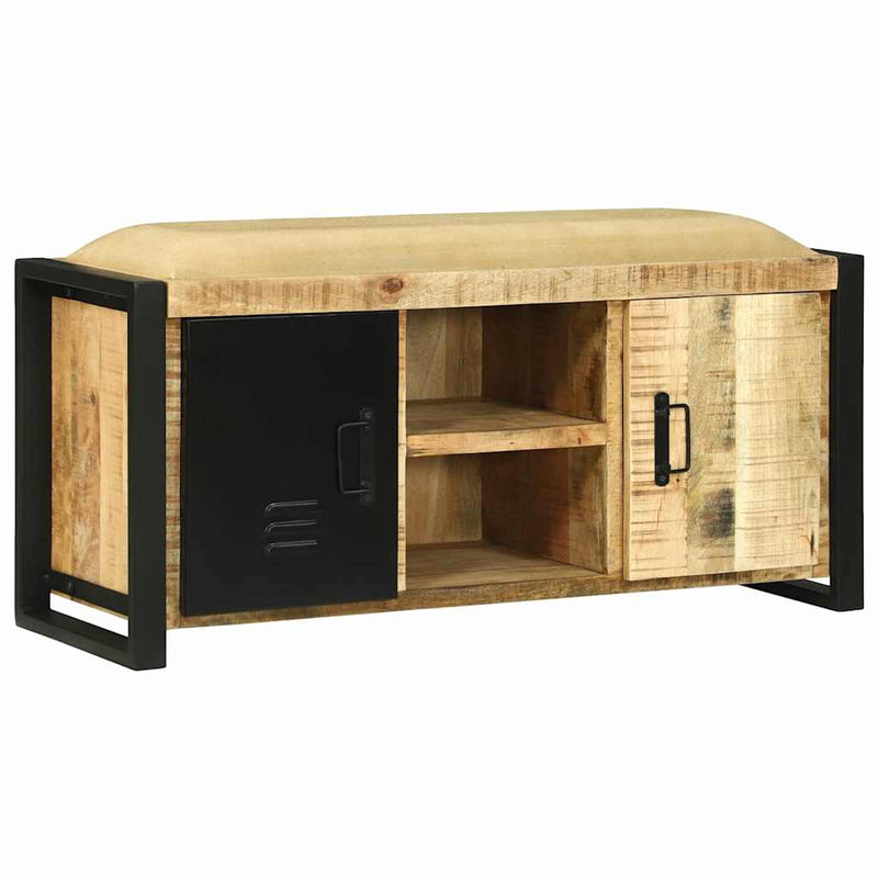 vidaXL Pad Szekrény Barna 100 x 35 x 50 cm Tömör mangófa