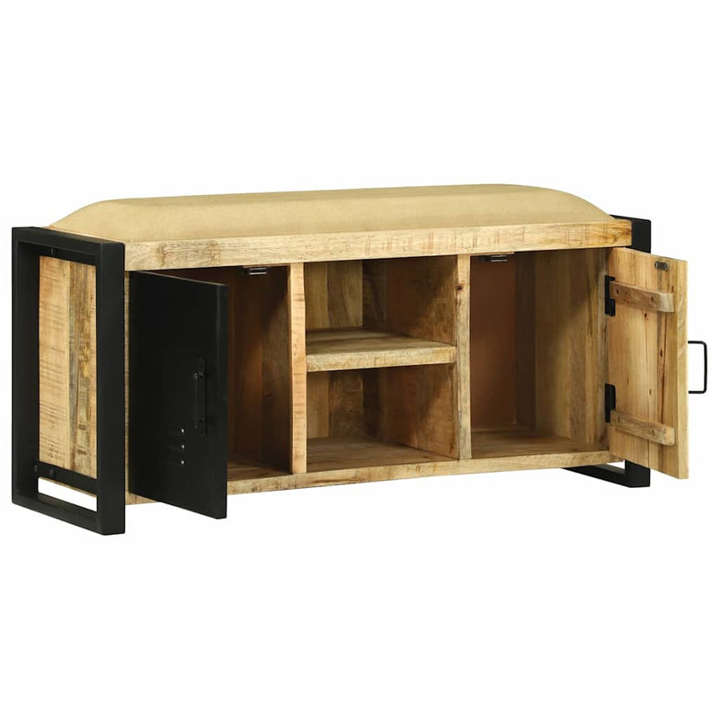 vidaXL Pad Szekrény Barna 100 x 35 x 50 cm Tömör mangófa