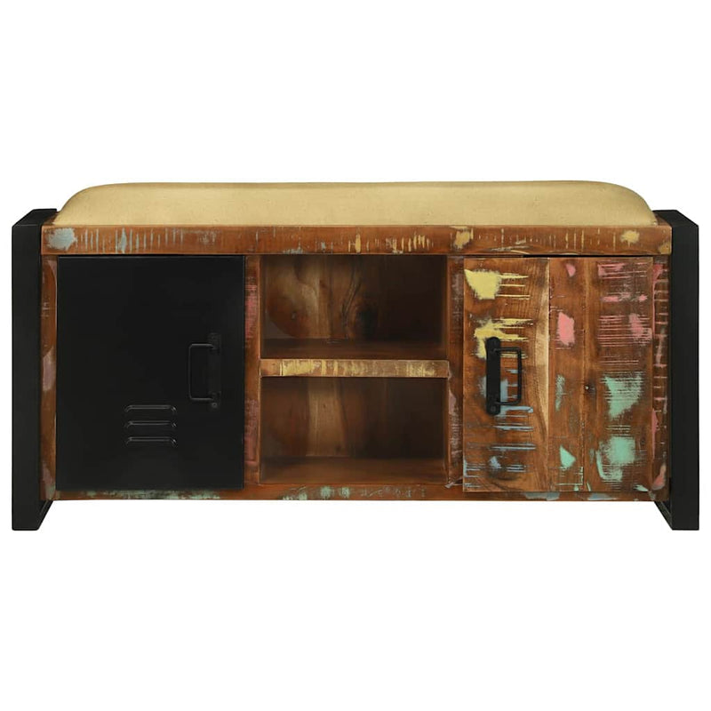 vidaXL Pad Szekrény Sokszínű Tömör újrahasznosított fa