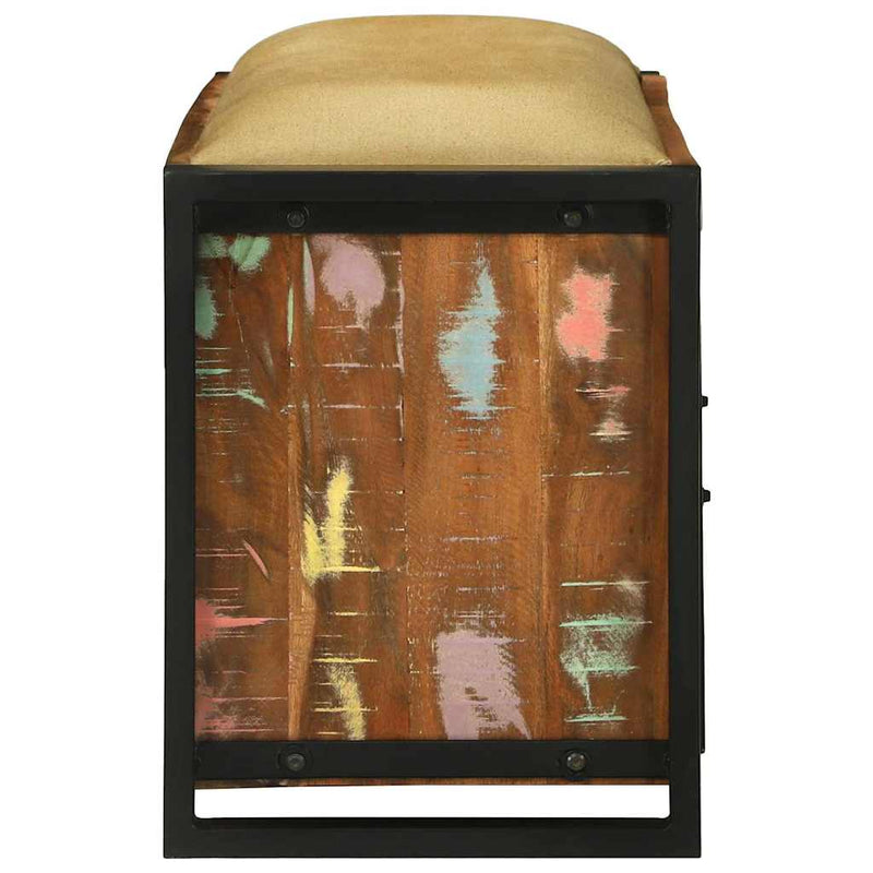 vidaXL Pad Szekrény Sokszínű Tömör újrahasznosított fa